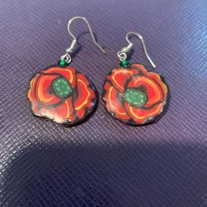 Hand painted earrings